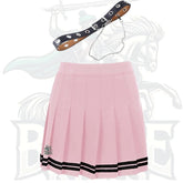 Women’s Goth High Waist Pleated Mini Skirt – A-Line Punk Style